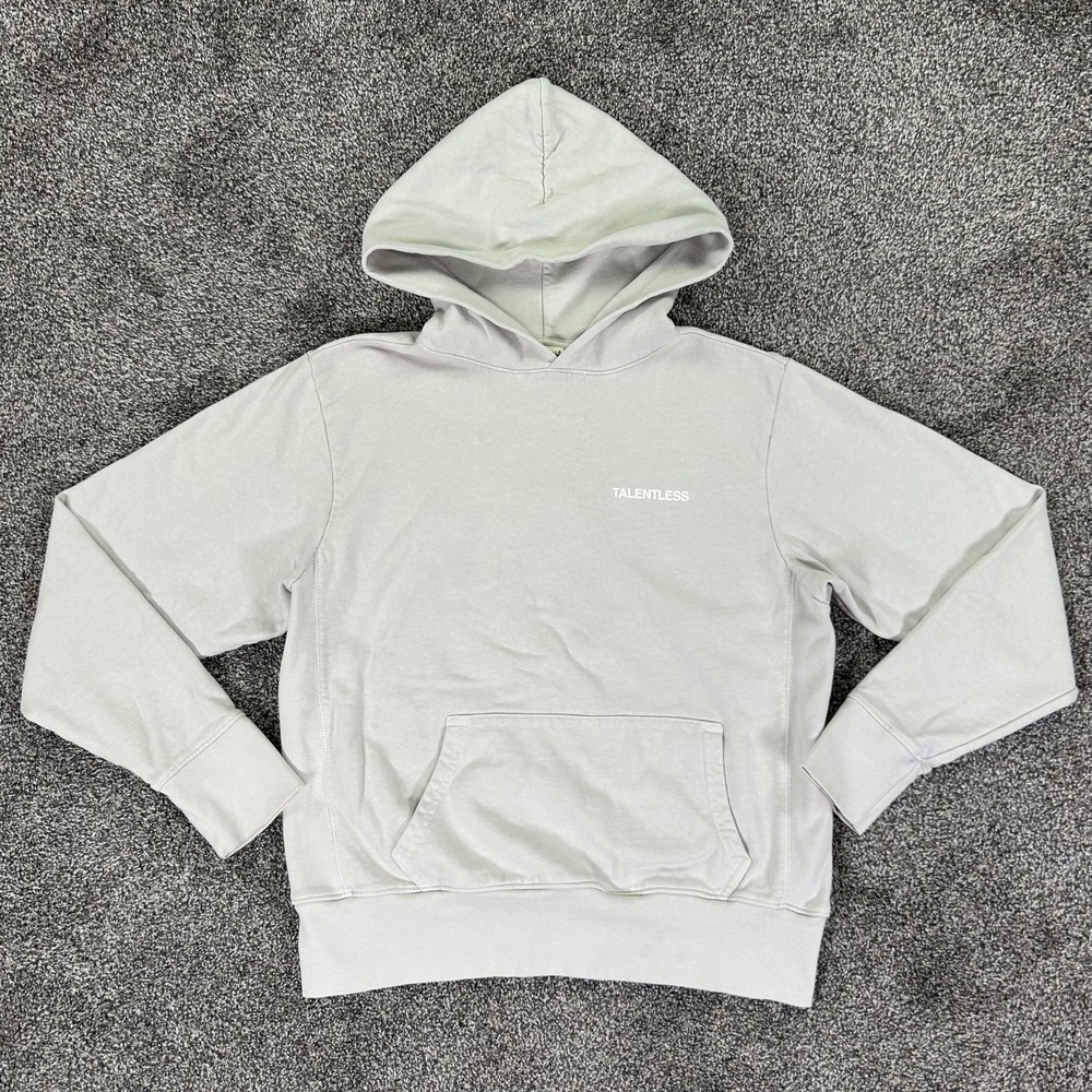 Talentless Elements Lightweight Pullover Hoodie Cement Womens XS Sustainable